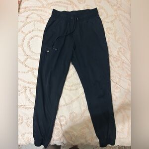 Healing Hands Black Scrub Jogger Pants